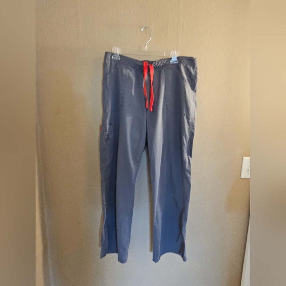 Womens Grey Scrub Pants - Picture 2 of 6